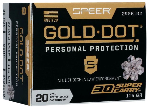 Picture of Speer Gold Dot Personal Protection 30 Super Carry 115 Gr Hollow Point (Hp) 20 Per Box/ 10 Cs 