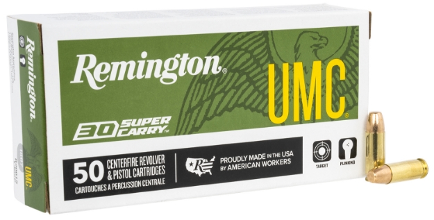 Picture of Remington Ammunition Umc Target 30 Super Carry 100 Gr Full Metal Jacket (Fmj) 50 Per Box/ 20 Cs 