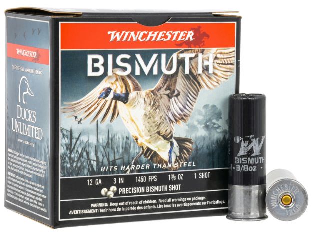 Picture of Winchester Ammo Bismuth 12 Gauge 3" 1 3/8 Oz 1450 Fps Tin-Plated Bismuth 1 Shot 25 Bx/10 Cs 