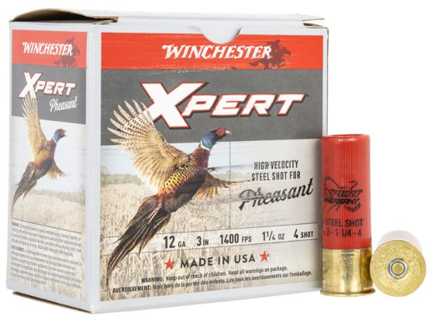 Picture of Winchester Ammo Xpert Pheasant Lead Free High Velocity 12 Gauge 3" 1 1/4 Oz 1400 Fps 4 Shot 25 Bx/10 Cs 