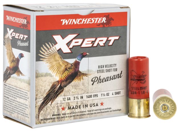 Picture of Winchester Ammo Xpert Pheasant Lead Free High Velocity 12 Gauge 2.75" 1 1/8 Oz 1400 Fps 4 Shot 25 Bx/10 Cs 