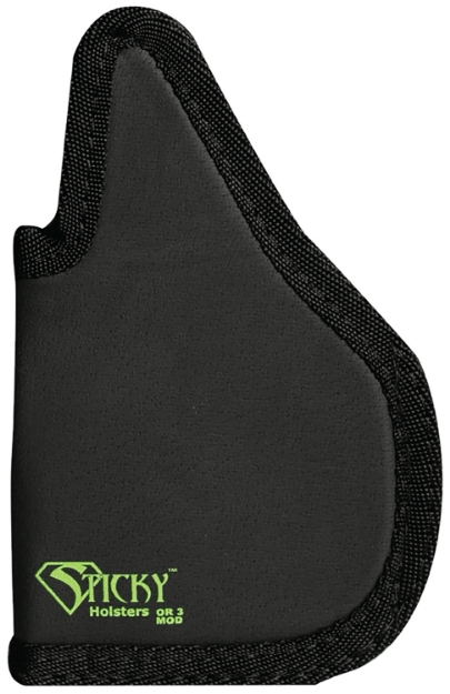 Picture of Sticky Holsters Or-3 Modified Black/Green Latex Free Rubber Fits Sig P365xl Ambidextrous 