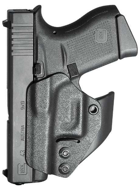 Picture of Mission First Tactical Minimalist Holster Aiwb Black Polymer Belt Clip Fits Glock 42/43/43X/48 Ambidextrous 