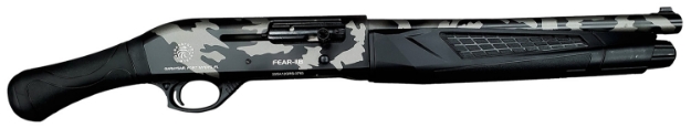 Picture of Garaysar Ft. Myers Fear-118 12 Gauge Semi-Auto 4+1 14.50" Steel Barrel & Receiver, Gray Camo Metal Finish, Polymer Forend & Birdshead Style Grip 