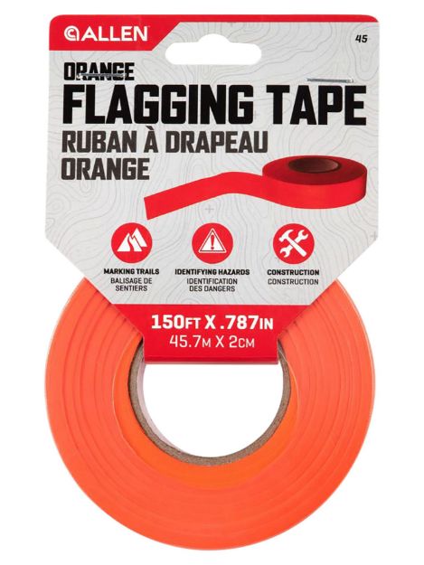 Picture of Allen Flagging Tape Orange Polyester 150' Roll Long 