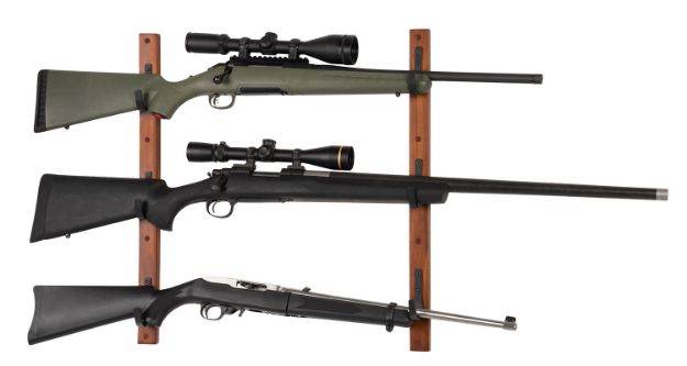 Picture of Allen Gun Collector 3 Gun Brown/Black Wood/Steel Holds 3 Rifle/Shotgun 