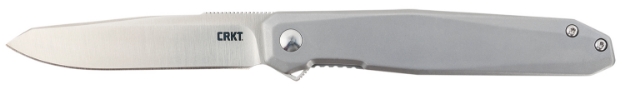 Picture of Crkt Facet 3.37" Folding Sheepsfoot Plain Satin D2 Steel Blade/ Stainless Steel Handle Includes Pocket Clip 