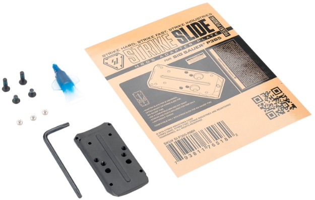 Picture of Strike Industries Strike Slide Adapter Plate Black 5.80" Long Compatible W/ Si Strike P365 Slide 