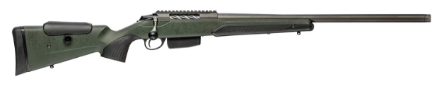 Picture of Tikka T3x Super Varmint 223 Rem Caliber With 5+1 Capacity, 23.7" Barrel, Tungsten Cerakote Metal Finish & Black Webbed Green Roughtech Stock Right Hand (Full Size) 