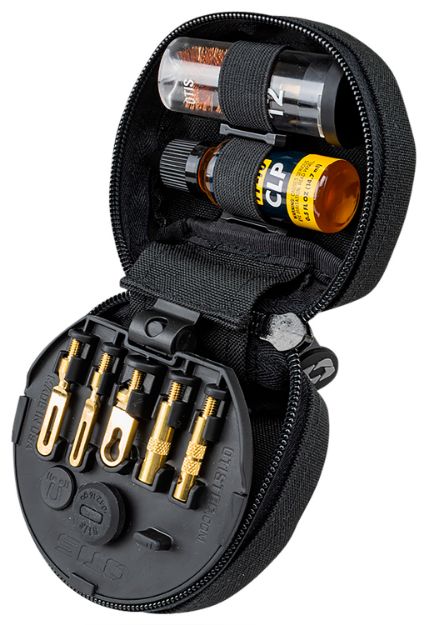 Picture of Otis 3-Gun Competition Cleaning Kit Multi-Caliber 12 Gauge Firearm Type Universal Bronze Bristle 