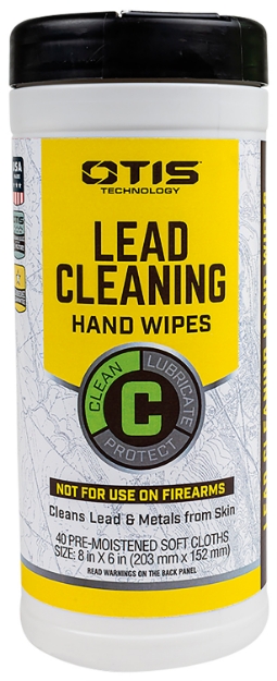 Picture of Otis Lead Cleaning Hand Wipes Cleans Lead & Metals From Skin 40 Count Can 