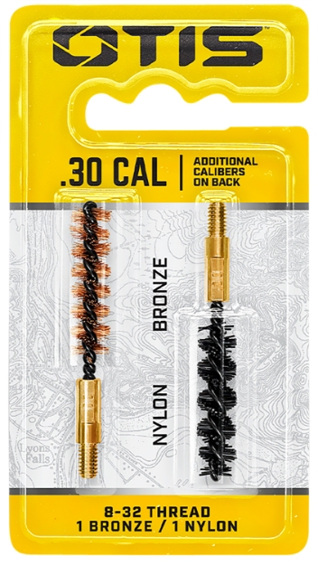 Picture of Otis Bore Brush Set 7.62Mm/30-06/30-30/308/300 Cal 8-32" Thread 2" Long Bronze/Nylon Bristles 2 Per Pkg 