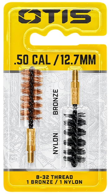 Picture of Otis Bore Brush Set 50 Cal/12.7Mm 8-32 Thread 2" Long Bronze/Nylon Brush 2 Per Pkg 