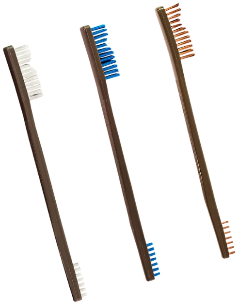 Picture of Otis Ap Brushes Bronze/Nylon Bristles 3 Pack 