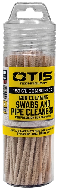 Picture of Otis Swabs & Pipe Cleaners Combo Pack Cotton/Wood 6" Long 100 Swabs/50 Pipe Cleaners Includes Reusable Storage Tube 