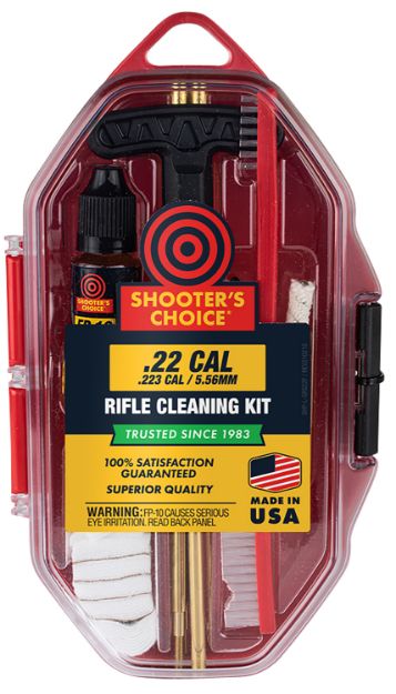 Picture of Shooters Choice Rifle Cleaning Kit 5.56Mm, 22 Cal, 223 Cal/Red Plastic Case 