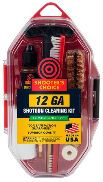 Picture of Shooters Choice Shotgun Cleaning Kit 12 Gauge/Red Plastic Case 