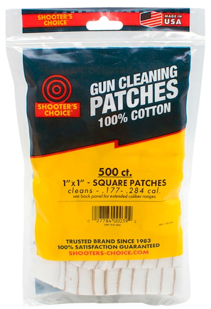 Picture of Otis Cleaning Patches .177 - .284 Cal 1" Cotton 500 Per Pkg 