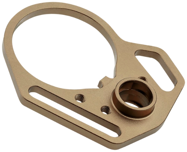 Picture of Strike Industries Qd End Plate Qd End Plate With Hook Attachments & Anti-Rotation Castle Nut, Flat Dark Earth Finish 