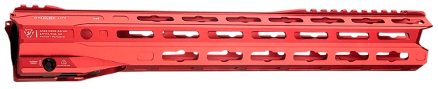 Picture of Strike Industries Gridlok-Lite-15-Red Gridlok Lite With Quick Rail Detach System 15"L 1.57"D M-Lok Red Aluminum For Ar-15 