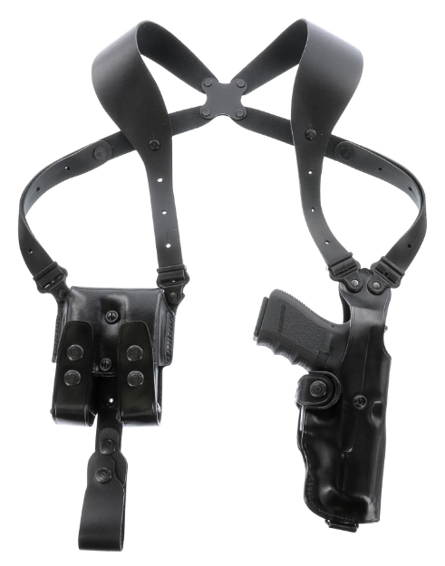 Picture of Galco Vhs 4.0 Shoulder System Size Fits Chest Up To 56" Black Leather Harness Fits 1911 Fits 5" Barrel Ambidextrous 