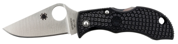 Picture of Spyderco Manbug 1.95" Folding Plain Vg-10 Ss Blade Black Frn Handle 