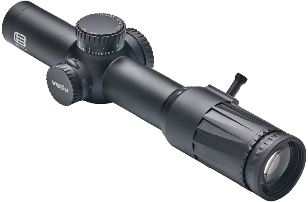 Picture of Eotech Vudu Black Hardcoat Anodized 1-10X 28Mm 34Mm Tube Illuminated Red Sr5 Mrad Reticle Features Throw Lever 