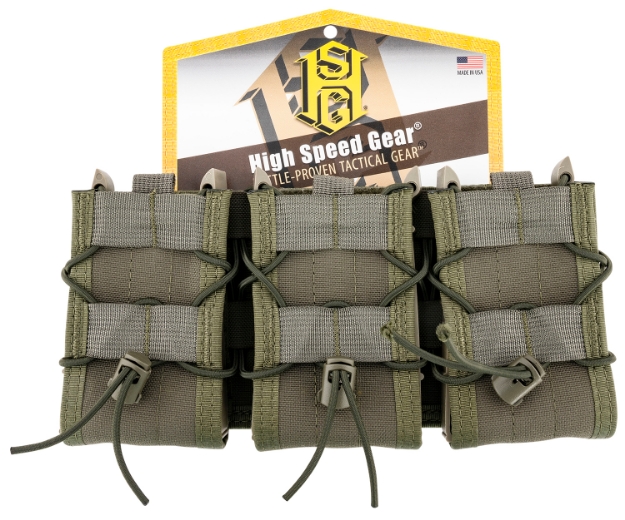 Picture of High Speed Gear Taco Shingle Mag Pouch Triple Od Green Nylon Molle Compatible W/ Rifle 