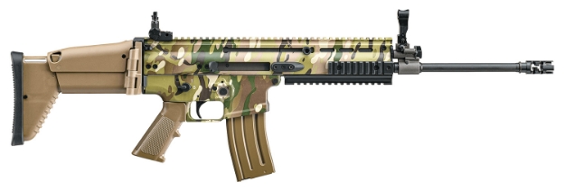 Picture of Fn Scar 16S Nrch 5.56X45mm Nato 16.25" Barrel 30+1, Multicam Receiver, Fde Telescoping Side-Folding Stock With Adjustable Cheekpiece, Optics Ready 