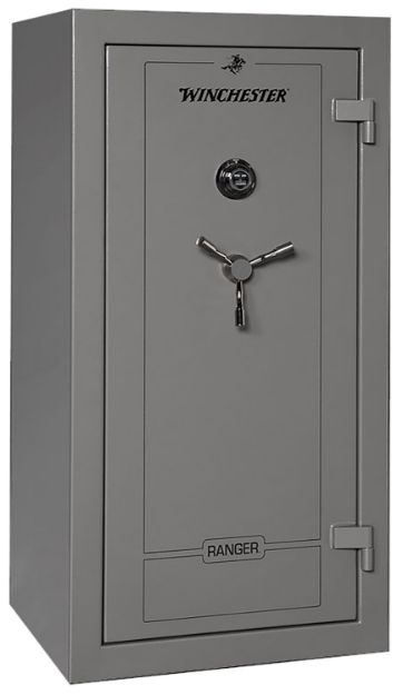 Picture of Winchester Safes Ranger 26 Electronic Entry Gunmetal Powder Coat 12 Gauge Steel Holds Up To 28 Long Guns Fireproof- Yes 