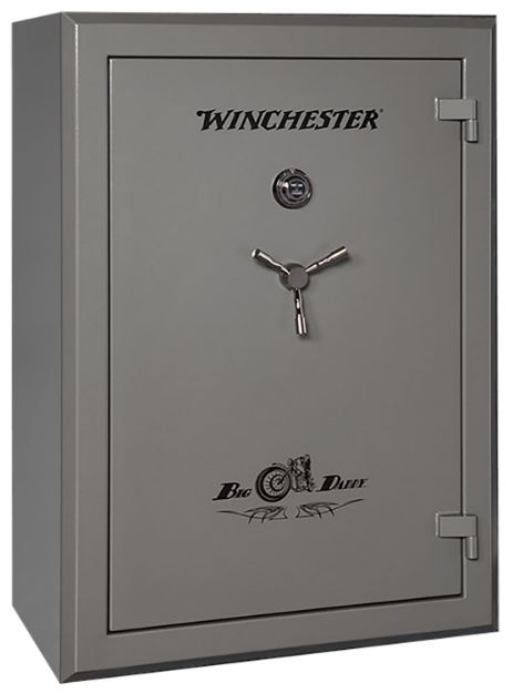 Picture of Winchester Safes Big Daddy Electronic Entry Gunmetal Powder Coat 12 Gauge Steel Holds Up To 42 Long Guns Fireproof- Yes 