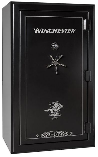 Picture of Winchester Safes Legacy 53 Electronic Entry Black Powder Coat 10 Gauge Steel Holds Up To 51 Long Guns Fireproof- Yes 