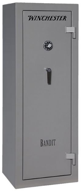 Picture of Winchester Safes Bandit 14 Electronic Entry Gunmetal Powder Coat 14 Gauge Steel Holds Up To 18 Long Guns Fireproof- Yes 