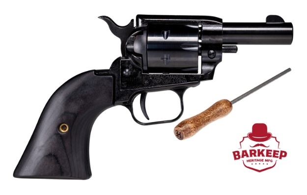 Picture of Heritage Mfg Barkeep 22 Lr 6 Shot 2.68" Black Oxide, Cylinder & Frame, Black Laminate Wood Grips 