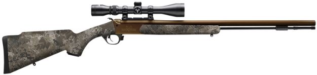 Picture of Traditions Nitrofire 50 Cal 209 Primer 26" Burnt Bronze Cerakote Rec/Barrel With Vapr Twist Veil Wildland Synthetic Stock Includes 3-9X40mm Scope 