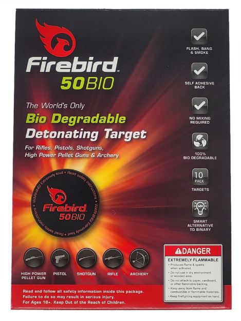 Picture of Firebird Usa  Mount Type Moving Trajectory/Static Impact Enhancement Flash/Smoke/Sound White Smoke Universal Firearm 50Mm 10 Pk. 