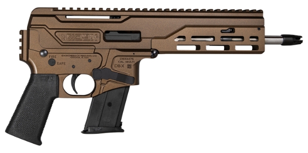 Picture of Diamondback Dbx57 Cf 5.7X28mm 8" 20+1 Midnight Bronze Anodized Rec With Picatinny End Cap Stainless Steel Barrel Black Magpul Moe K Grip 