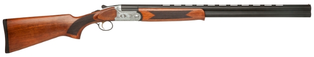 Picture of Dickinson Llc Green Wing 12 Gauge 2Rd 3" 26" Matte Black Vent Rib Barrel, Engraved Steel Receiver W/Satin Silver Metal Finish, Bead Front Sight, Wood Stock & Ejector 