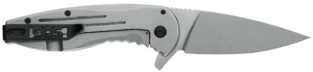 Picture of S.O.G Aegis Flk 3.40" Folding Clip Point Satin 4116 Stainless Steel Blade/Silver Stainless Steel Handle Includes Pocket Clip 