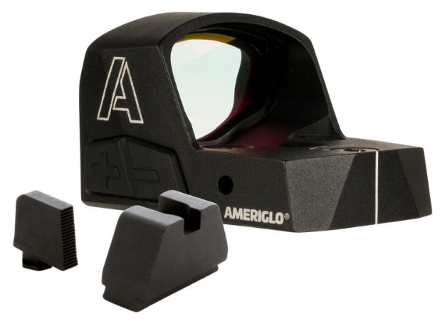 Picture of Ameriglo Haven Carry Ready Combo Matte Black 1X 5 Moa Illuminated Adjustable Red Led Dot Reticle Fits Glock Mos G1-5 Features Iron Sight Set 