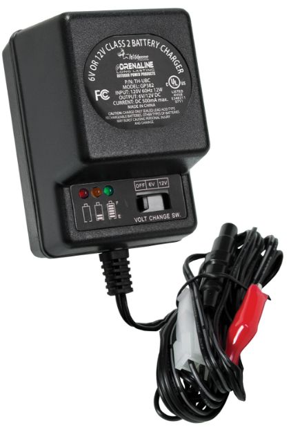 Picture of Wildgame Innovations Battery Charger Black 6 Volt-12 Volt 