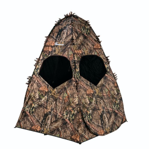 Picture of Ameristep Outhouse Spring Steel Blind Mossy Oak Break-Up Country 300 Durashell Plus 78" High 60" Long 