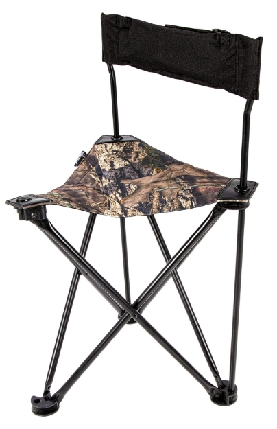 Picture of Ameristep Tripod Stool W/Back Swivel Mossy Oak Break-Up Country Heavy Duty Fabric/Steel 