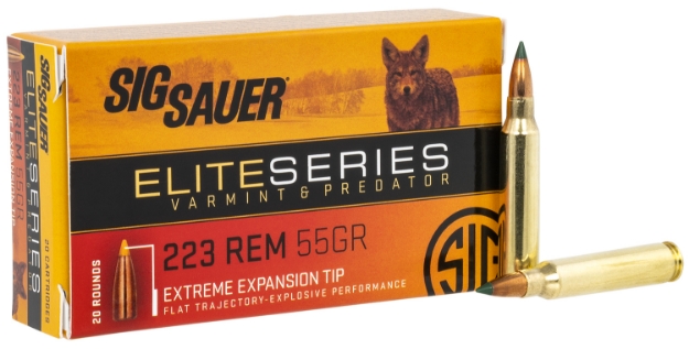 Picture of Sig Sauer Elite Hunting Varmint & Predator 223 Rem 55 Gr 3340 Fps Extreme Expansion Tip (Eet) 20 Bx/10 Cs 