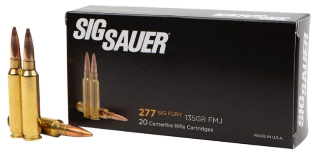 Picture of Sig Sauer Elite Ball 277 Sig Fury 135 Gr 2750 Fps Full Metal Jacket (Fmj) 20 Bx/10 Cs 