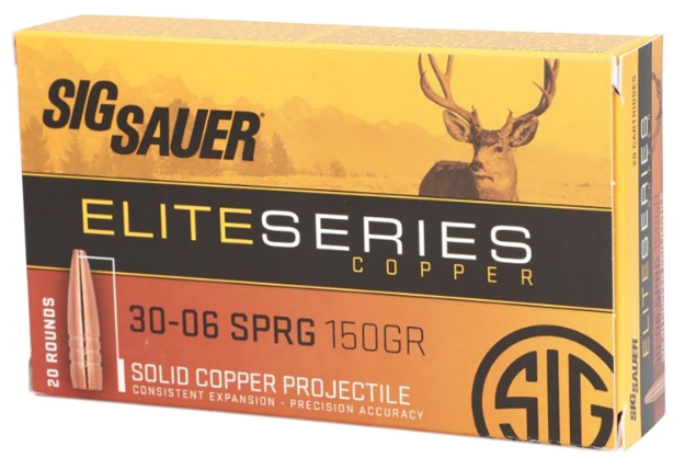 Picture of Sig Sauer Elite Hunting 30-06 Springfield 180 Gr 2760 Fps Nosler Accubond 20 Bx/10 Cs 