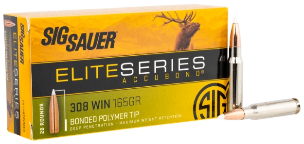 Picture of Sig Sauer Elite Hunting 308 Win 165 Gr 2840 Fps Nosler Accubond 20 Bx/10 Cs 