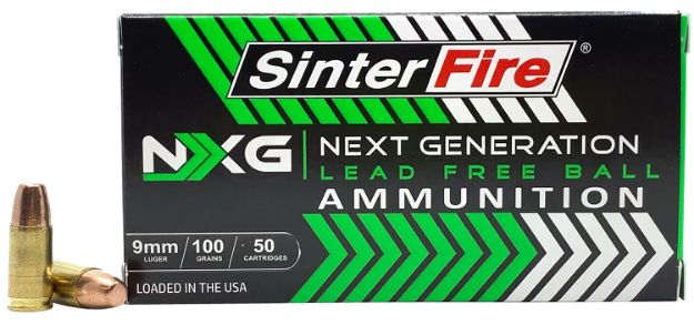 Picture of Sinterfire Inc Next Generation (Nxg) 9Mm Luger 100 Gr Lead Free Ball 50 Bx/20 Cs 