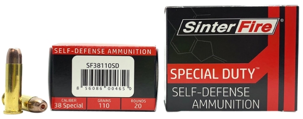 Picture of Sinterfire Inc Special Duty (Sd) 38 Special 110 Gr Lead Free Frangible Hollow Point 20 Bx/10 Cs 