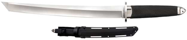 Picture of Cold Steel Magnum Tanto Xii 12" Fixed Tanto Plain Satin Vg-10 San Mai Blade/Black Textured/Oval Kray-Ex Handle Includes Sheath 